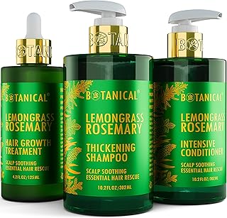 Botanical hair growth lab coffret cadeau shampoing et après-shampooing pour le cuir