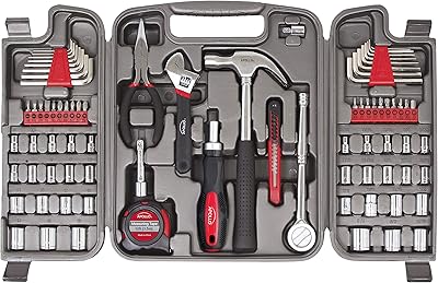 Ensemble d'outils multifonctions apollo tools de 79 pièces avec douilles ensemble essentiels