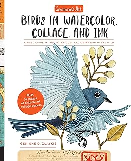 L'art de geninne : oiseaux à l'aquarelle, au collage et à l'encre