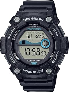 Montre casio ws-1300h-1avef phase de lune pour homme noir