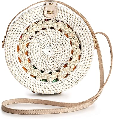 Sacs en rotin pour femme - sac à main en rotin tissé à