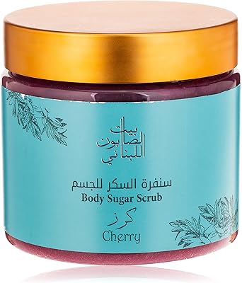Exfoliant corporel au sucre de cerise house of soap 500 g, paquet