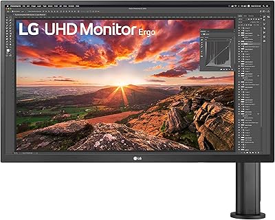 Moniteur ips lg 27uk580-b 27" uhd 4k (3840 x 2160) avec support ergonomique