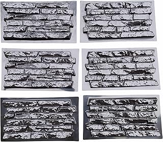 Ensemble de 6 moules en plastique pour plâtre de ciment. carreaux de pierre