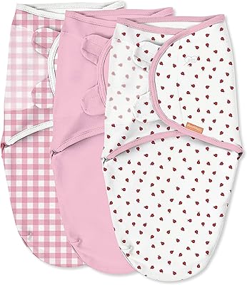 Ingenuity swaddle me original - taille s/m, 0-3 mois, lot de 3