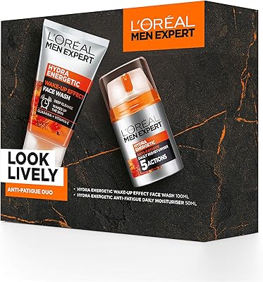 L'oréal paris men expert coffret cadeau, du loc lively anti-fatigue - nettoyant
