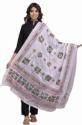 Jaypuri kala brodé rajasthani jaypuri coton phulkari dupatta echarpes mode ethnique miroir aari