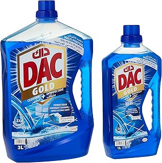 Nettoyant désinfectant multi-usage gold dac - ocean breeze (3l + 1l), élimine 99,9%