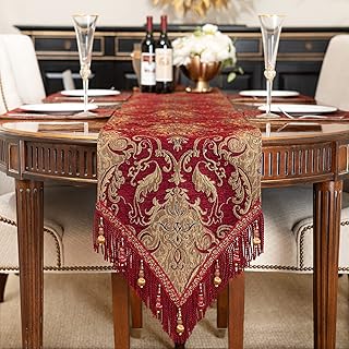 Loom and mill 104" chemin de table de luxe nappes damassées jacquard classiques