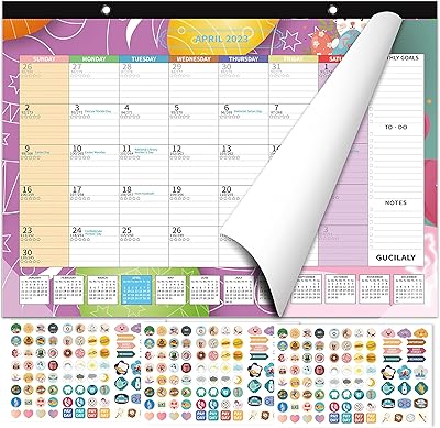 Calendrier de bureau 2022-2023 - septembre 2022 - décembre 2023, 16 calendriers mensuels