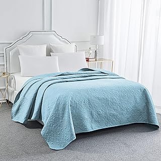 Housse de couette pour lit sophia & william - réversible, légère - king