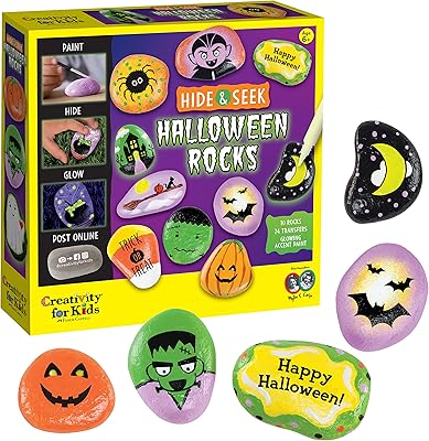 Créativité pour les enfants ensemble de coloriage halloween rocks - cadeaux d'halloween
