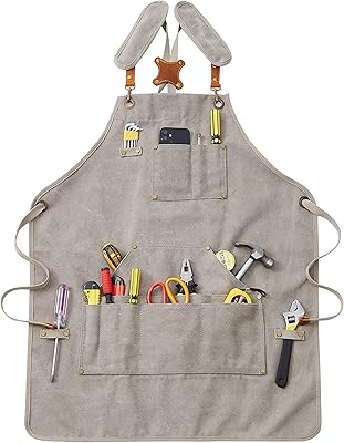 Tablier de chef en tissu pour jardinage, barista, barman, charpentier - imperméable