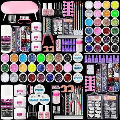 Kit de nail art en acrylique, kit professionnel de nail art en plastique