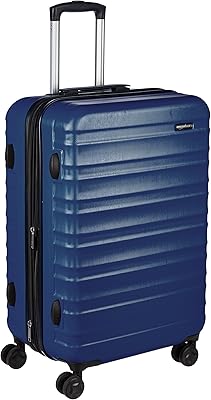 Sac à roulettes rigide amazonbasics bleu foncé 26 pouces