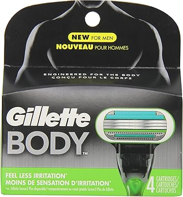 Lames de rasoir gillette body pour hommes, 4 pièces, lames/lames pour hommes. Diaytar : Connectez-vous aux meilleures offres
