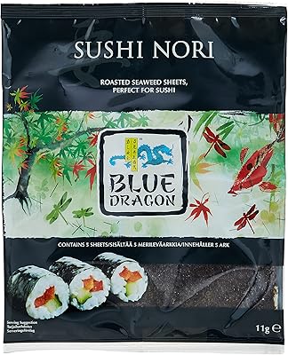 Blue dragon sushi nori aux algues rôties, 5 pièces 11g