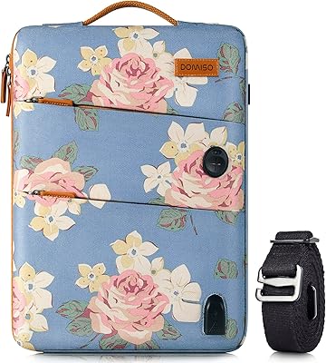 Housse pour ordinateur portable domiso en tissu imperméable avec port de chargement usb