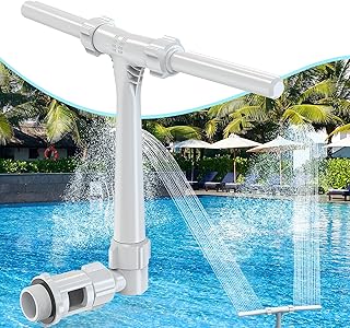 Fontaine à double jet ballhacker pour piscines hors sol/creusées, fontaine à jet réglable