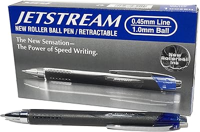 Stylo à bille uni ball jetstream sx 210 - encre bleue, paquet