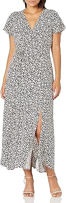 Robe longue à col en v french connection pour femme
