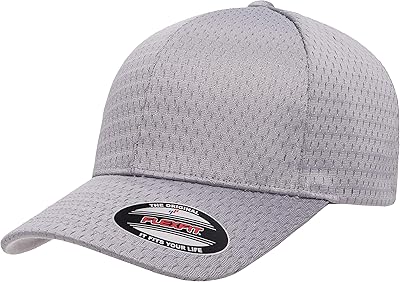 Chapeau de sport en maille flex fit pour homme, bleu marine, taille unique