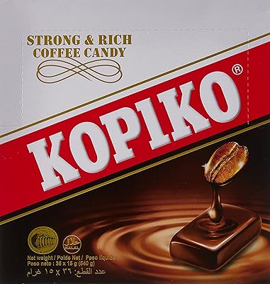 Bonbons au café kopiko 36 pièces 175 grammes