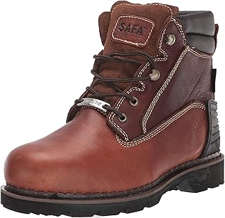 Bottes de travail pour hommes de 6 po à bout en acier, cuir