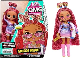 Lol surprise ! o.m.g. poupée mannequin de golden heart avec de multiples surprises