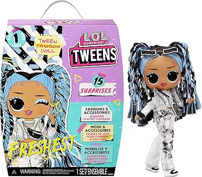 Lol surprise ! poupée mannequin twins freshest, avec 15 surprises thématiques, des vêtements