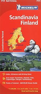 Carte michelin scandinavie finlande 711