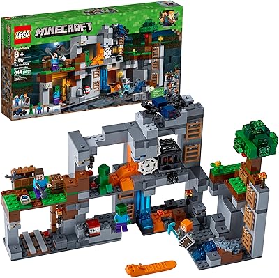 Kit de construction lego minecraft the bedrock adventures 21147 (644 pièces)