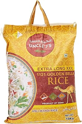 Riz sella olden extra long d'oncle jay's, taille xxxl, 10 kg