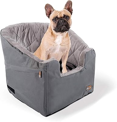 Siège d'auto pour chien k&h pet products k&h petit gris 145"