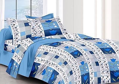 Austin by mafatlal draps 100 % coton doux pour lit double avec 2