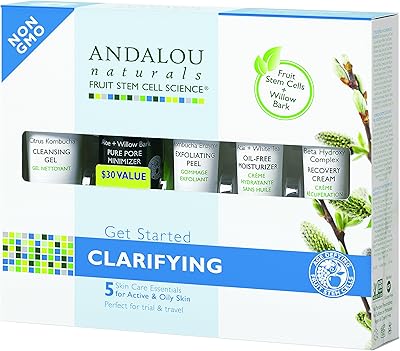 Ensemble nettoyant pour peau claire andalou naturals 5 pièces (paquet de 1)