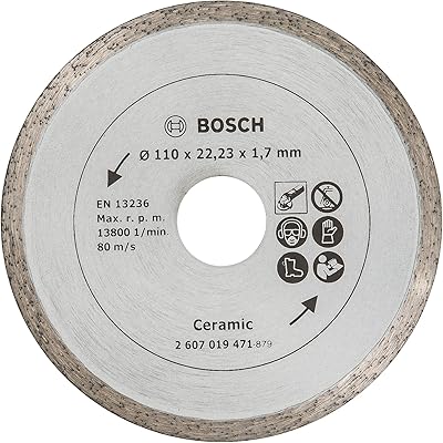 Bosch 2607019471 disque à tronçonner diamanté pour carrelage, maison et jardin, 110 mm - métallisé - argent. Optimisez votre budget avec Diaytar Sénégal