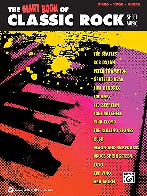 Collection de partitions pour piano rock classique géant : piano/chant/guitare. Redéfinissez vos attentes shopping avec Diaytar