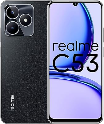 Realme c53 dual-sim 128 go rom + 6 go ram 4g (mighty black)