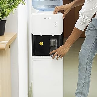 Distributeur d'eau krypton avec réfrigérateur, knwd6345, blanc/noir
