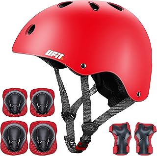 Ensemble d'équipement de protection pour casque d'extérieur pour enfants garçons et filles
