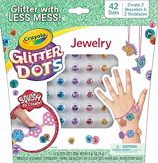 Ensemble de bijoux crayola glitter daughter kit d'artisanat à paillettes multicolore
