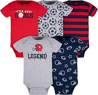 Ensemble de sous-vêtements assortis à manches courtes gerber 5 pièces pour bébés garçons
