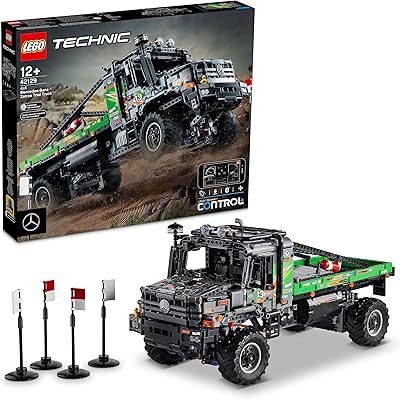 Lego® technic 42129 kit de construction de camion 4x4 d'essai mercedes-benz zetros