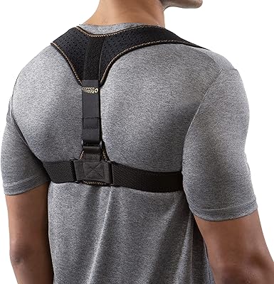 Soutien de posture en cuivre pour unisexe par health, réglable, noir