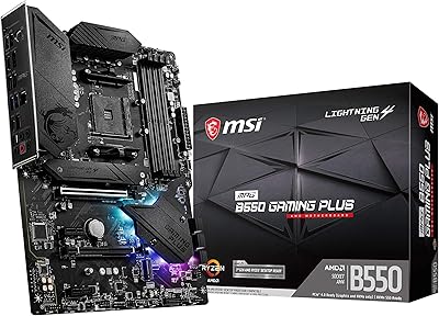 Carte mère de jeu msi mpg b550 plus avec processeur amd