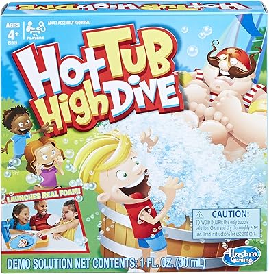 Hasbro hot tube hi dive avec bulles pour enfants, jeu de société
