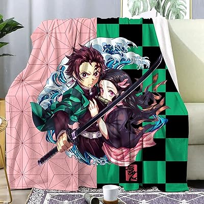 Couverture de canapé en flanelle super douce au design animé, couverture chaude