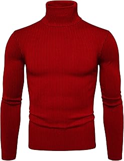 Pull pour homme à col rond, manches longues et coupe ajustée, en tissu
