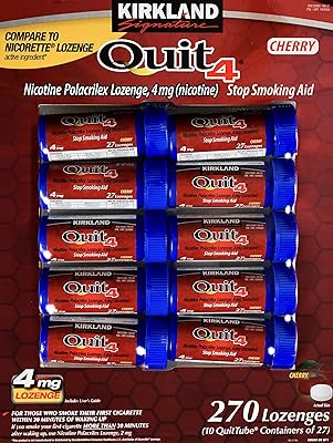 Kirkland signature cute 4 pastilles à la nicotine porlex, saveur cerise, 270 unités